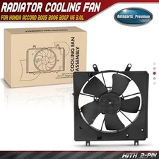 Radiator Cooling Fan Assembly for Honda Accord 2005-2007 V6 3.0L ELECTRIC/GAS