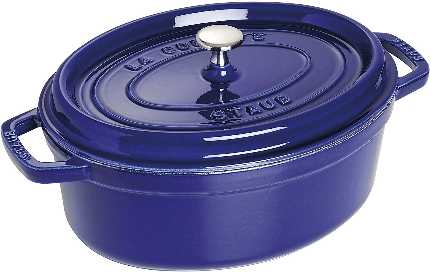Staub - Cocotte En Oferta Staub - 1103191 - Cocotte Ovale In Ghisa , Darck Blue .