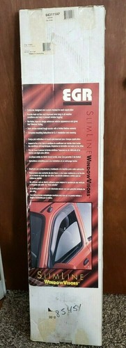 EGR Slimline Window Visors 97/98 FORD full size pickup #643111AF Smoke Tape-On - 第 1/12 張圖片