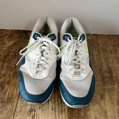 Nike Air Max 90/1 Mens Size 10 Spruce Lime AJ7695 103 Minimal Wear - Picture 3 of 8