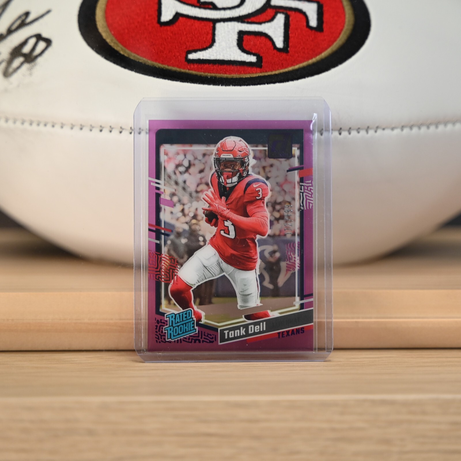 2023 Clearly Donruss Tank Dell RATED ROOKIE PURPLE /199 RC #85