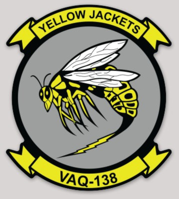 Officially Licensed US Navy VAQ-138 Yellow Jackets Squadron Sticker | eBay