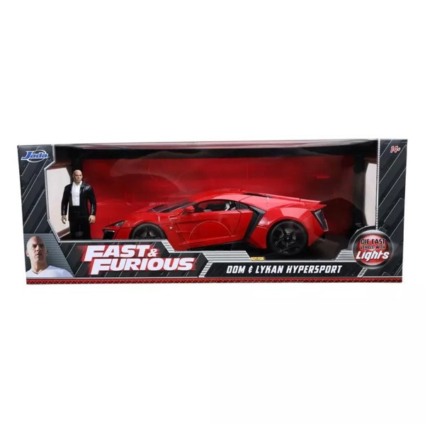 Jada 1:18 Lykan Hypersport Fast & Furious 7 Mit Dom Figur - Neu & Ovp-image