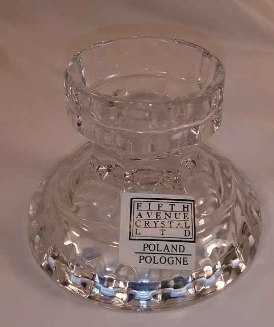 Fifth Avenue Crystal Candle Holder Made in Poland eBay