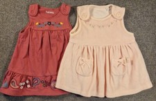 Pink Velour dress bundle 0-3 Months Purple Baby Girl Outfit Party Set (207)