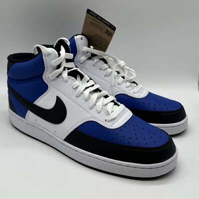 Nike Court Vision Mid NN AF Blue/Black/White Sneakers FQ8740-480 Men s size 12