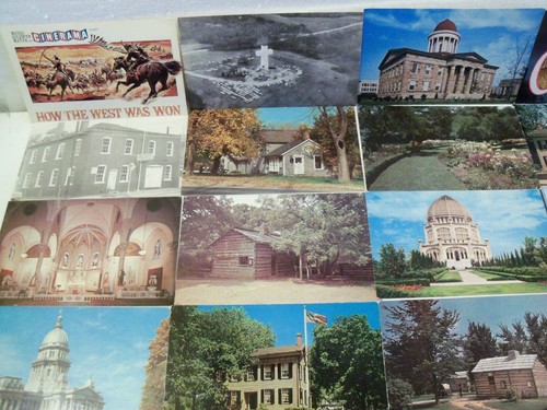 ILLINOIS IL VINTAGE 50+ CHROME LOT STANDARD SZ POSTCARDS ROADSIDE AMERICANA #642 - Picture 3 of 12