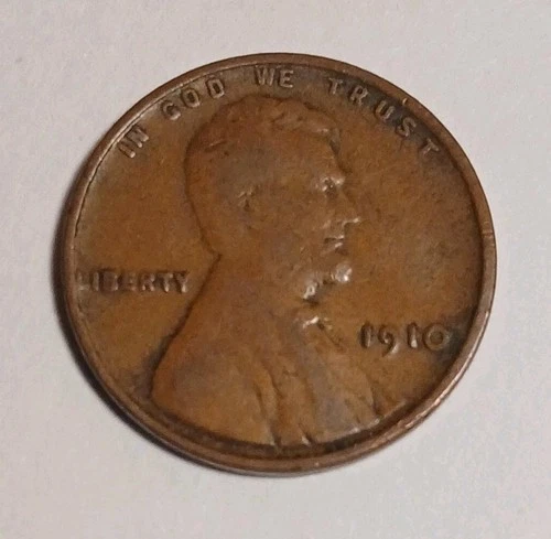1910 (P) Lincoln Wheat Cent Very Good Philadelphia Mint