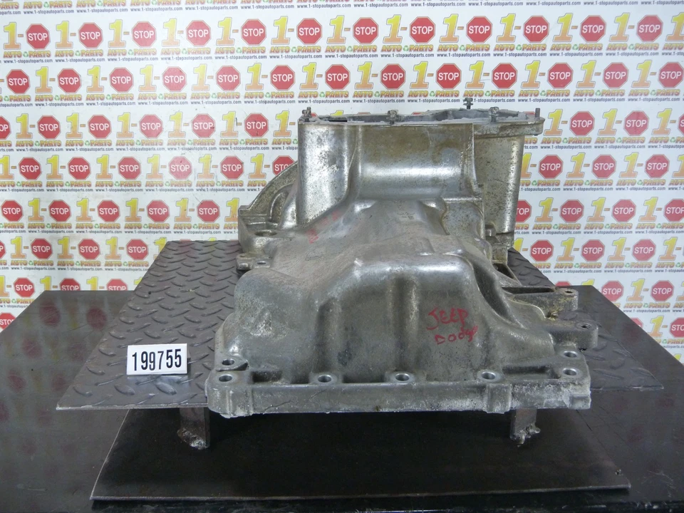 2013-2023 DODGE RAM 1500 3.6L UPPER ENGINE OIL PAN 05184419AI OEM - Image 3 of 4