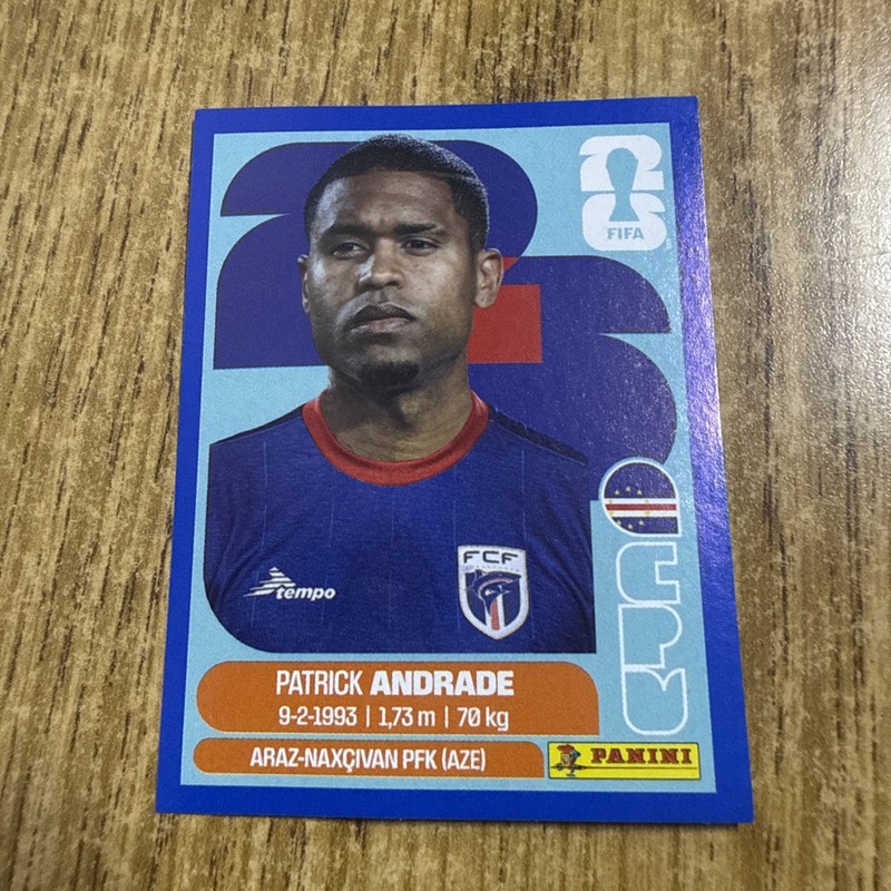 Patrick Andrade 2026 Panini FIFA World Cup Stickers Blue Card #CPV11