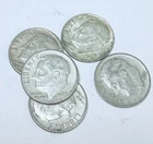 New ListingROOSEVELT SILVER DIMES LOT OF 5 - 90% SILVER FREE SHIPPING #7874