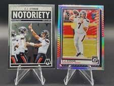 2025 C.J. Stroud Silver Holo Prizm & 2025 Mosaic Notoriety Houston Texans
