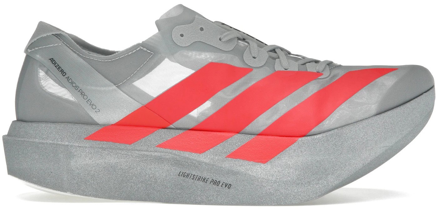 Adidas Adizero Adios Pro Evo 2 Silver Metallic Lucid Red for sale