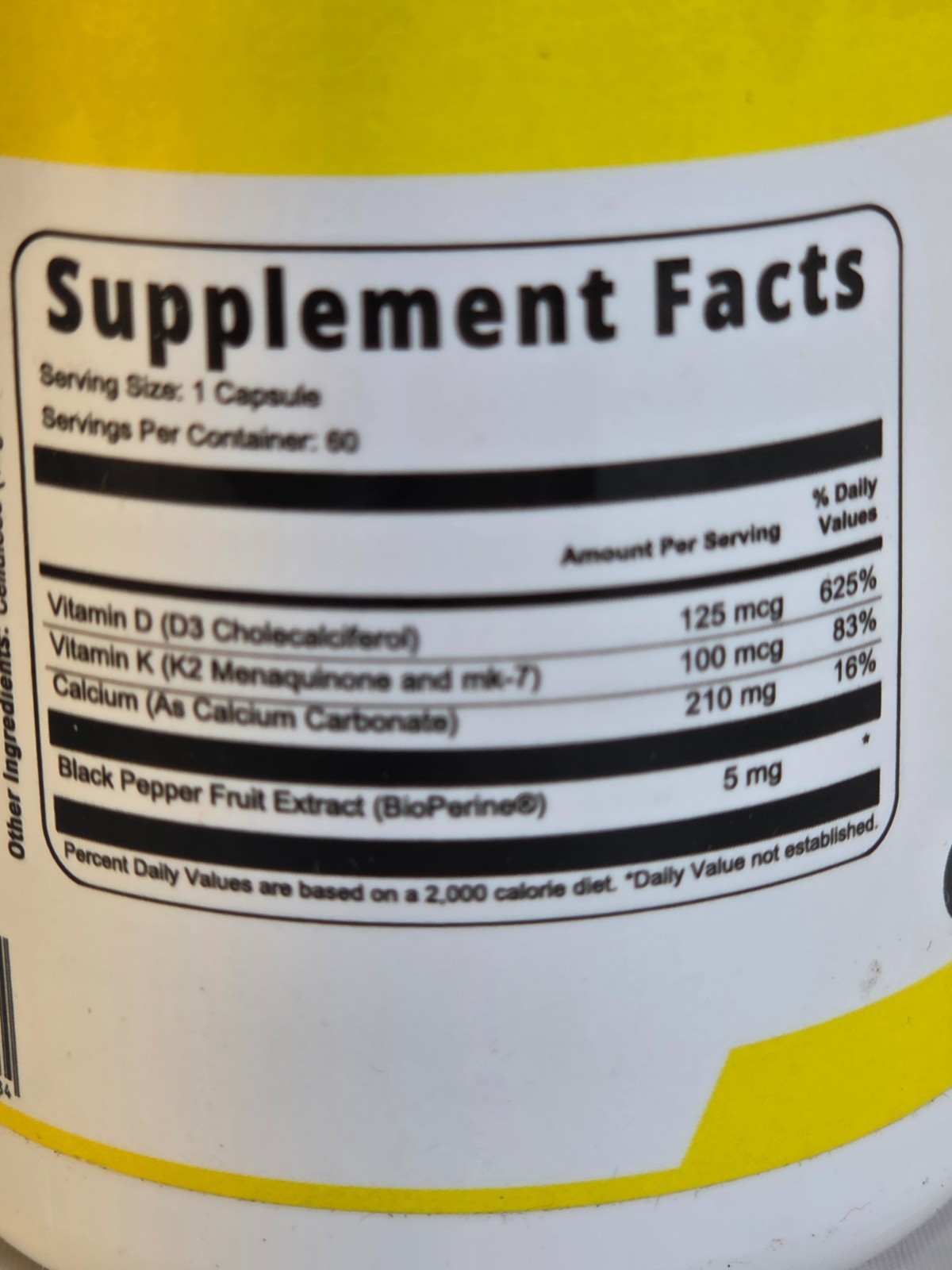 Activa Labs D3 + K2 with Vitamin C & E / Selenium 60cpl 9/2027 Advanced Strength