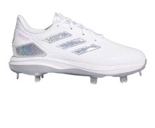 Adidas Women’s Adizero Purehustle 3 Softball Size 5.5 White/Glitter 