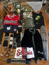 Reseller’s Lot 44 Items Clothes, Jewelry, Belts, Misc.