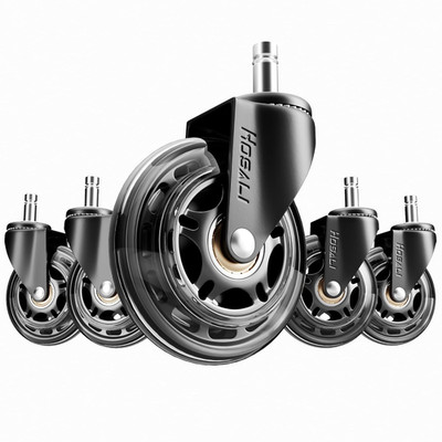 3 Inch Office Chair Wheels - Rubber Chair Casters Replacement, Heavy-Duty Comput