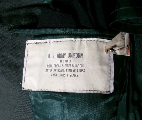 1960’s Vintage Military 38L Wool Dress Jacket Coat w/ Patches, Medals, etc. - 第 13/13 張圖片