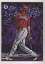 2017 Bowman Chrome ROY Favorites Mega Box Mojo Refractor Purple Jorge Alfaro 3pb