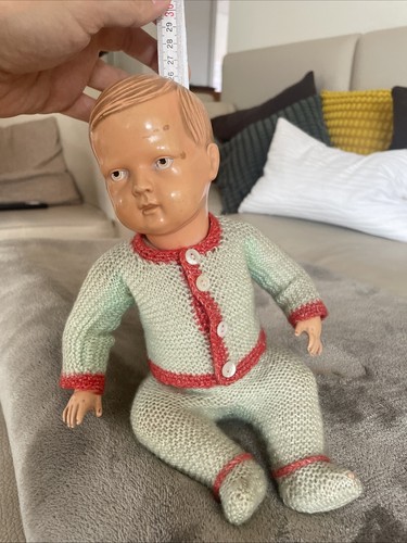 Schildkröt Puppe Alt Junge Bub 50 25 Antik Spielzeug Figur - Bild 16 von 21