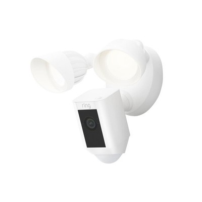 RING Floodlight Cam Wired Plus - White, Überwachungskamera