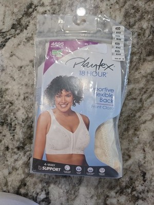 New Playtex 18 Hour Ultimate Shoulder Comfort Wireless Bra 4693 40D Pretty Blush