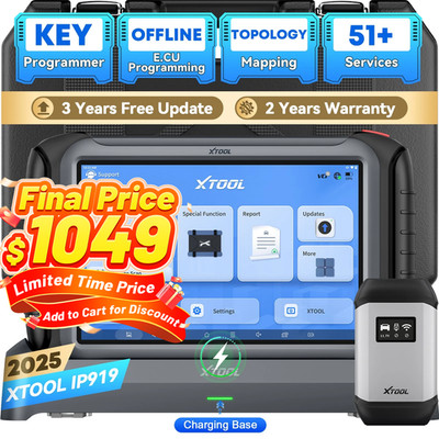 XTOOL IP919 Auto Full System Diagnostic Tool Key Progammer Offline ECU Program