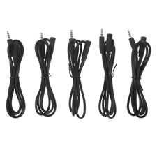 5 Pcs Headset Cord Replacement Mic Extension Lead Computer Audio Cable Aux