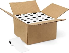 Amazon Basics Thermal Paper Receipt Rolls, POS Receipt, 2 1/4" x 50', 50 Rolls,