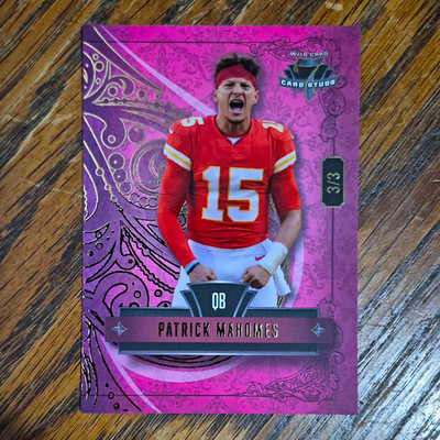 Wild Card 2026 Card Studs Patrick Mahomes #7CSL-PM Serial Numbered 3/3