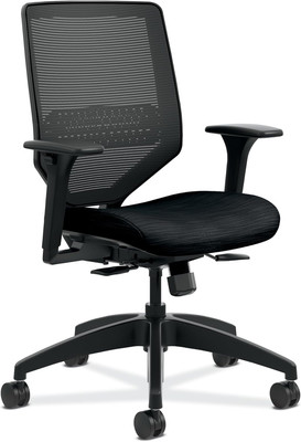 Solve Task Chair, Ergonomic Office Chair Mesh Back Support, Adjustable Lumbar Su