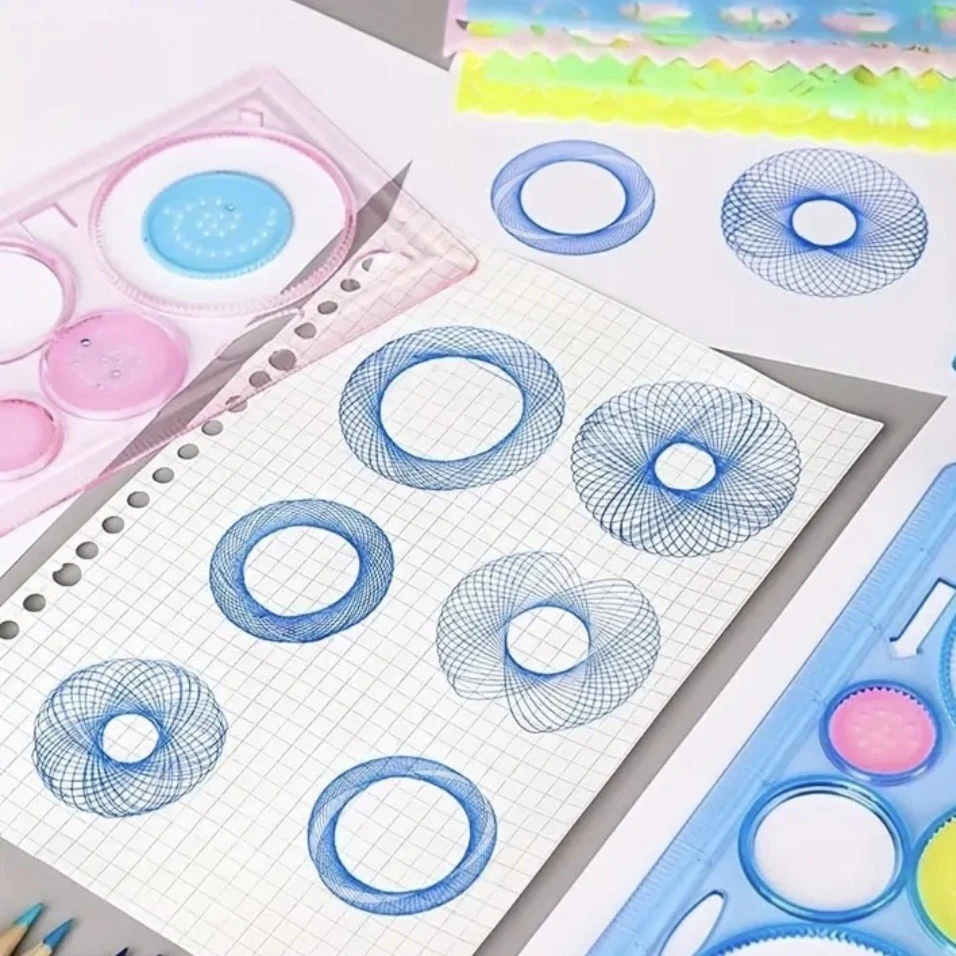 Schablonen❤️🩹7erSet❤️Geometrische Zeichenschablone❤️🩹Multifunktion❤️Vorlage - Bild 4 von 4