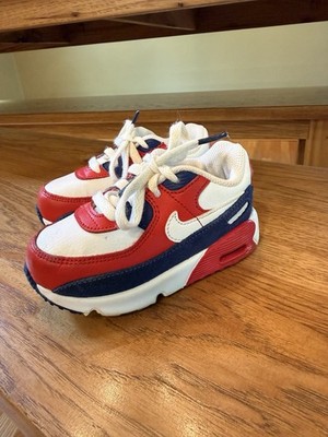 Nike Air Max 90 ''White-Deep Royal'' (TD) DA9056 100 Kids Size 7C No Box