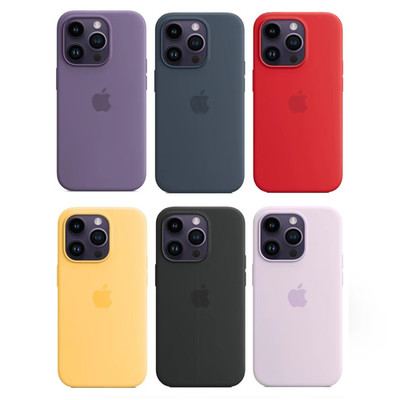 Weiche Silikon Hülle für iPhone 16 15 14 13 Pro Max 16 Plus Premium Qualität Cover