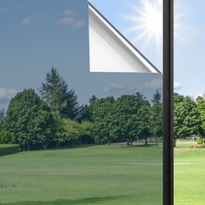 Haton Window Privacy Film One Way Window Tint for Home Sun UV Blocking Heat Cont