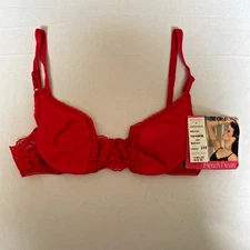 Bestform Size 34B French Dressing Fire Red Vintage Bra NWT