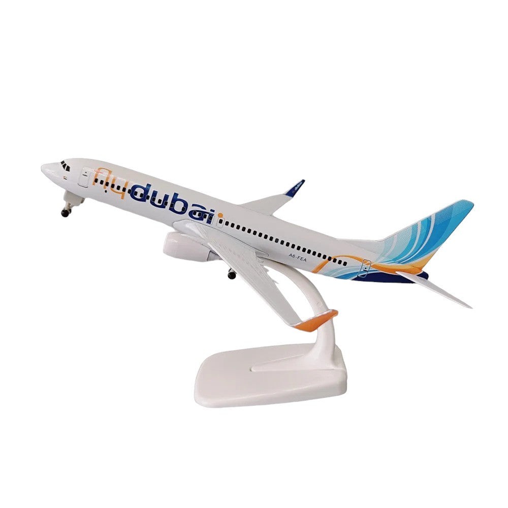 Fly Dubai Boeing 737 Diecast Metal Aircraft Model Plane Gift - 1/350 Scale