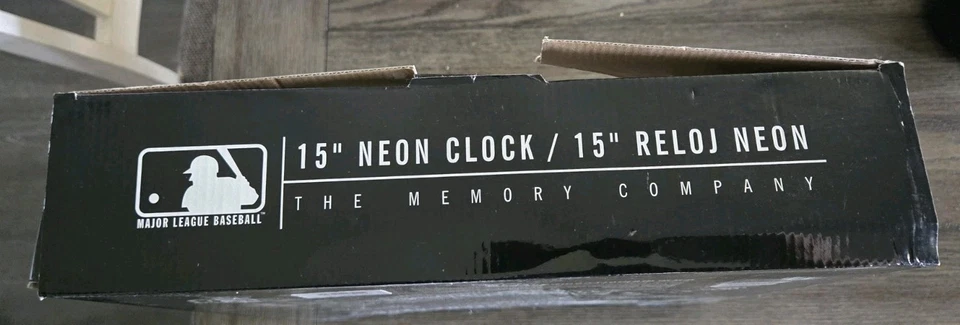 Raro reloj de neón Memory Company 2008 15" New York Mets nuevo en caja Foto 3 de 4