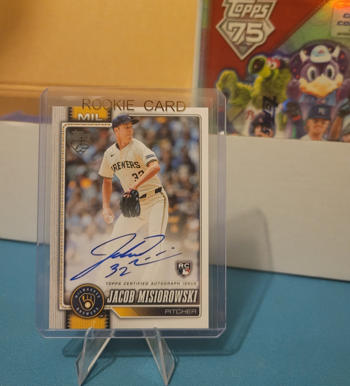 2026 Topps Series 1 Flagship Real One Autograph #10 RC Jacob Misiorowski Brewers