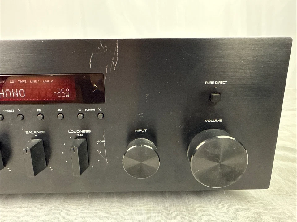 Yamaha R-S300 Natural Sound Receiver Tested W Remote 150W 2 Channel Bundle - Image 3 of 4