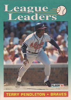 1992 Fleer #691 Terry Pendleton L3