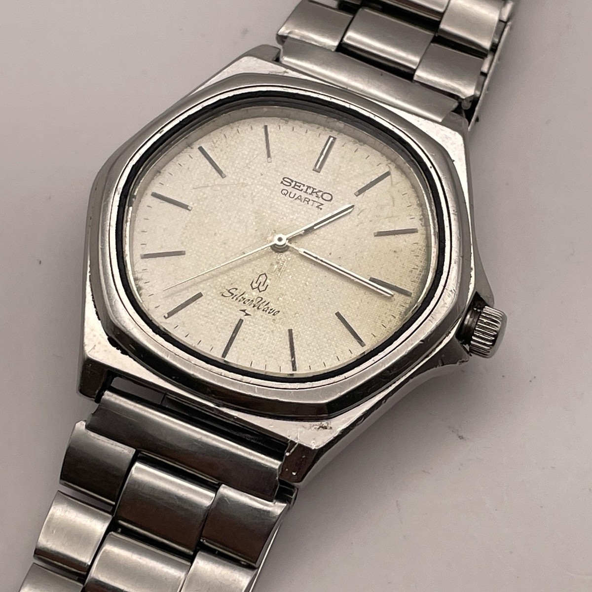 Vintage SEIKO SilverWave 5931-5240 Quartz White Dial Steel