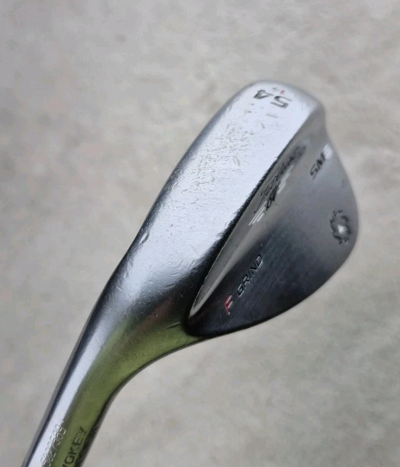 Titleist Vokey SM6 54-14 F-Grind LH Sand Wedge 35.25" Stock Steel Nice Tour Wrap - Image 2 of 4