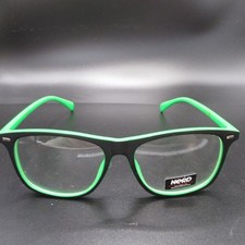 NERD Eyeglass Frames Black Green Full Rim Square Unisex Fashion Glasses Clear