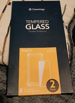 Pixel 7a Compatible with Caseology Case 2 Pack Tempered Glass