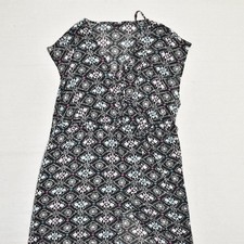 Torrid Women's Fit & Flare Maxi Dress Geometric Polyester Black Plus Size 3