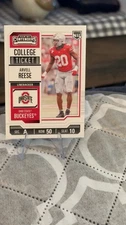 2024-25 Panini Contenders Ohio State Arvel Reese #14 NIL College Ticket 