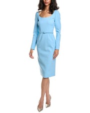 Oscar De La Renta Scoop Neck Pencil Dress Women's