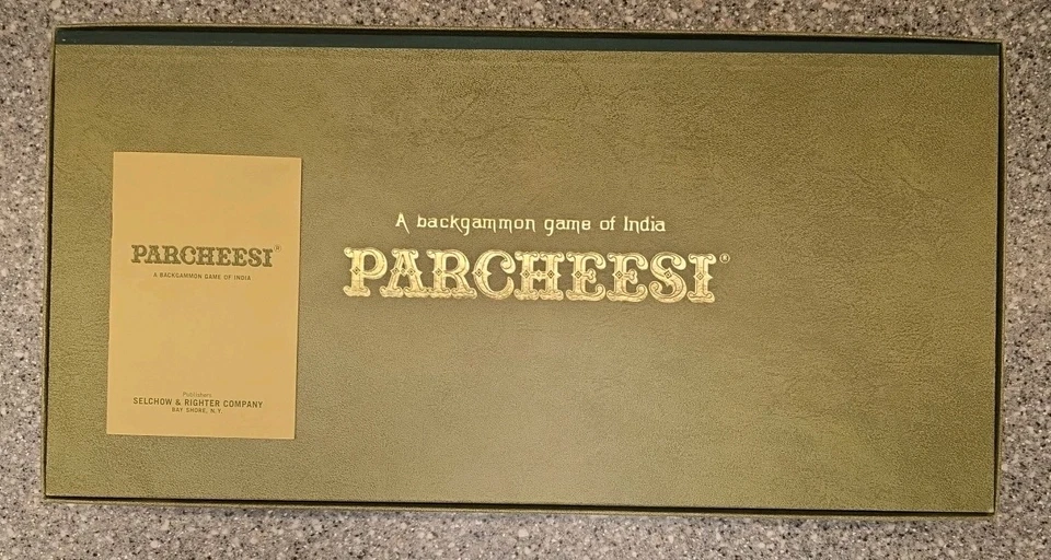 Parcheesi A Backgammon Game Of India No. 5 1968 Selchow & Righter USA Complete  - Image 4 of 4