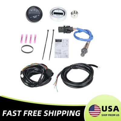 Air/Fuel Ratio Gauge AFR 52mm with 4.9 LSU Sensor WideBand A/F USA O2 0-5V